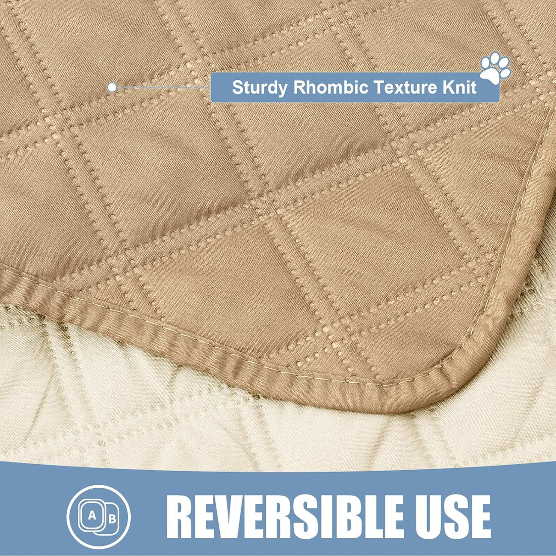 Smiry Waterproof Reversible Pet Couch Covers for Dogs