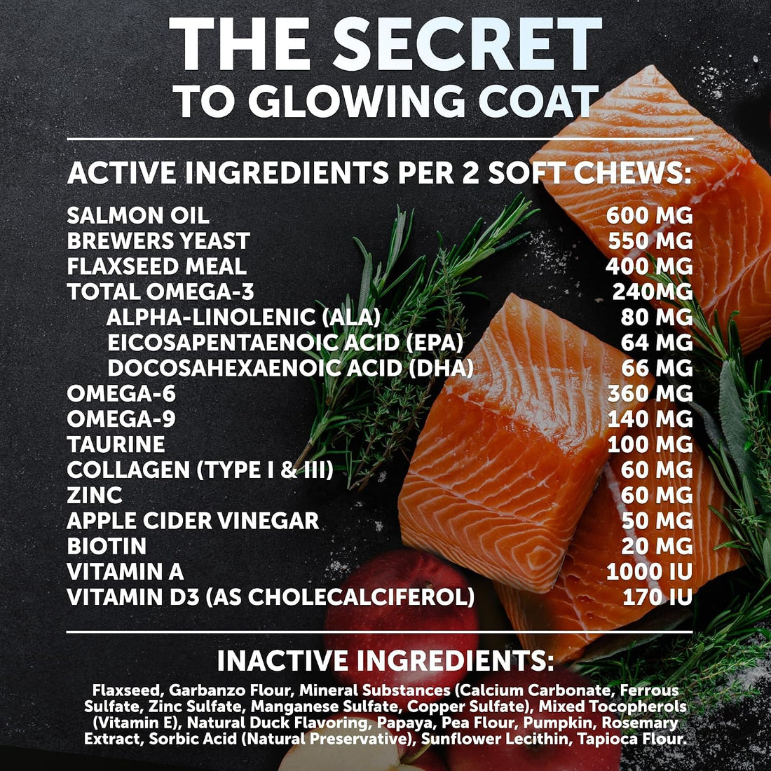 Omega 3 Fish Oil for Dogs - Dog Allergy Chews