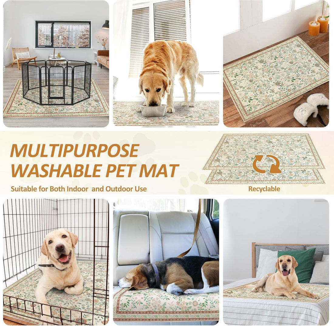 Washable Pee Pad for Dogs, 2 Pack Large Reusable Puppy Pads, 36"x48"
