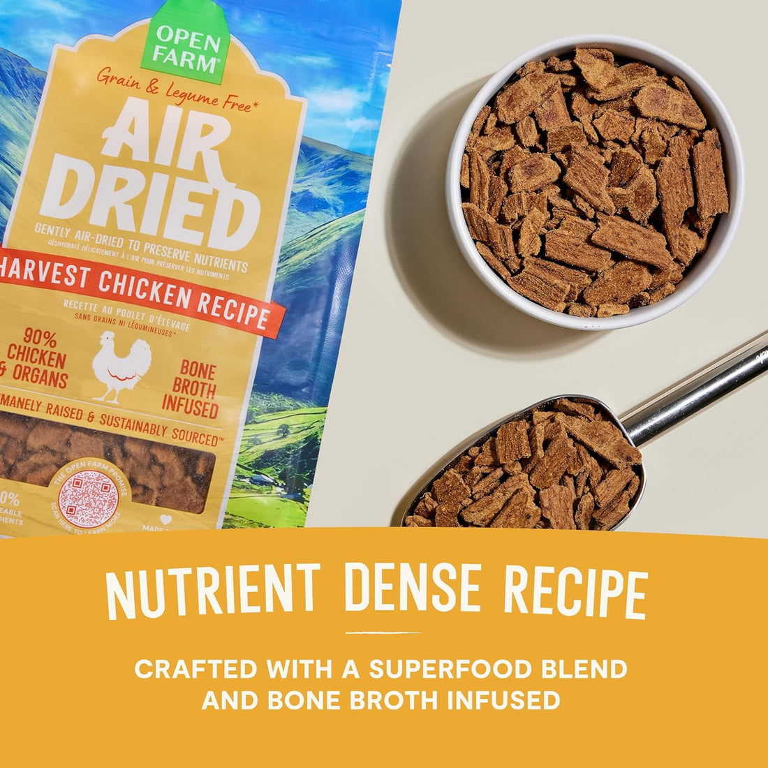 Open Farm Air Dried Dog Food, Grain-Free Harvest Chicken Recipe