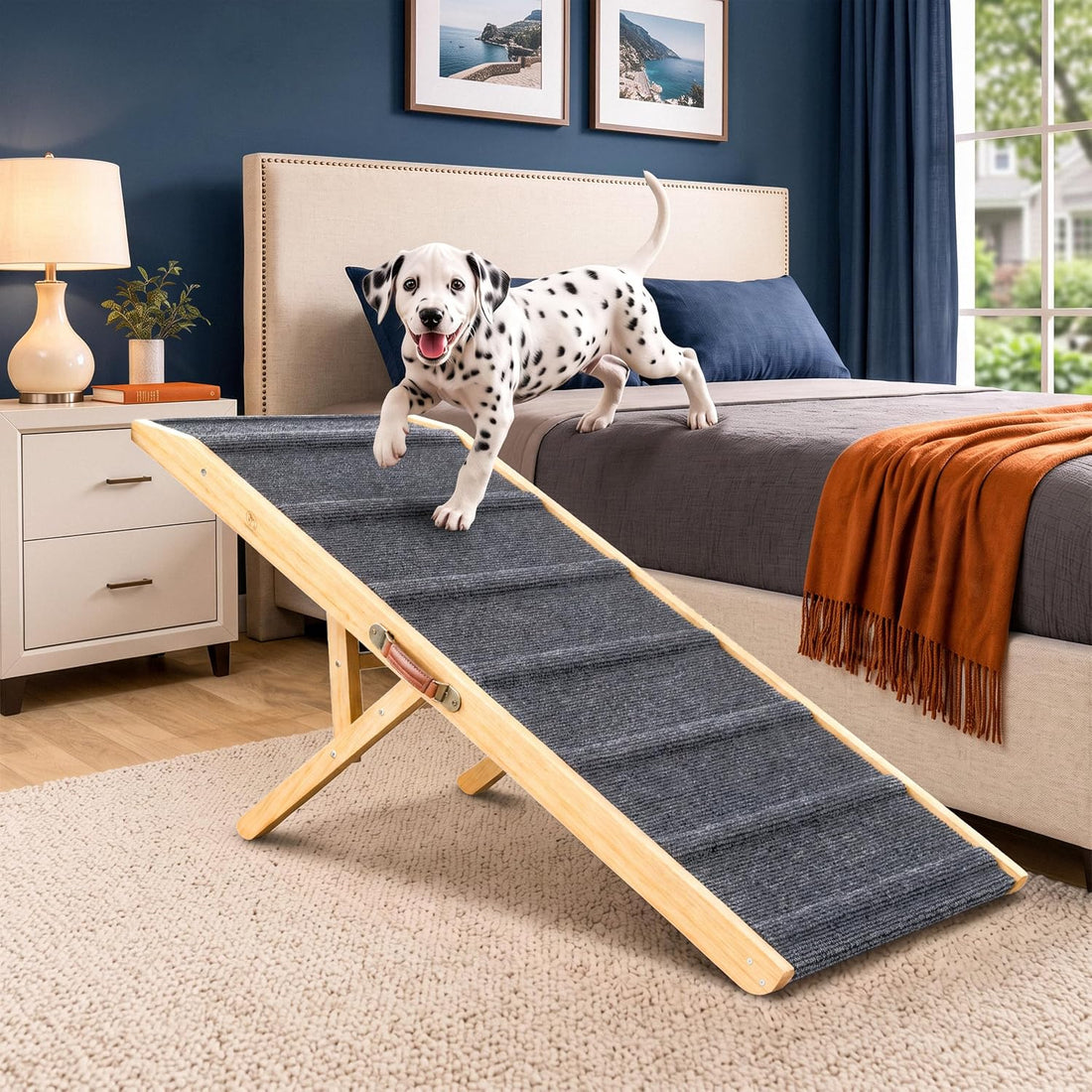Foldable Dog Ramp for Couch - Portable Dog Ramps for Bed