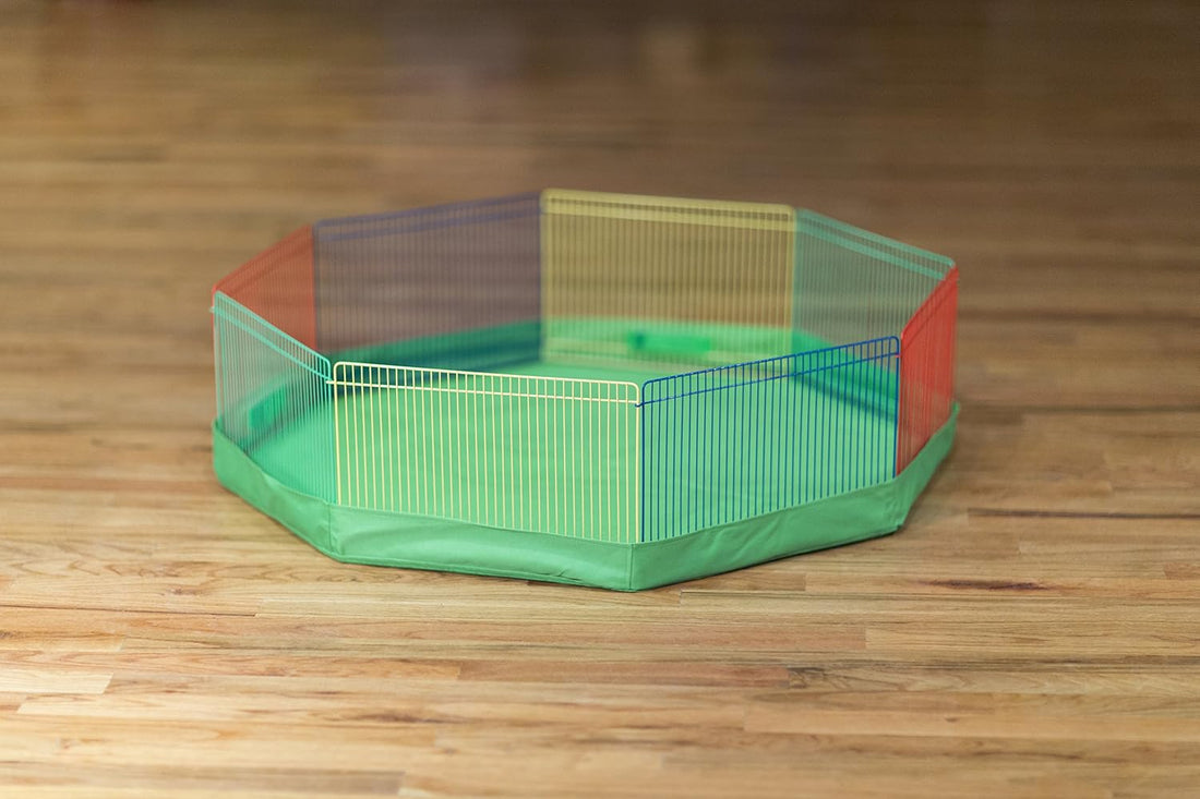 Prevue Pet Products Playpen Cover, Protects Floors & Carpets - Green