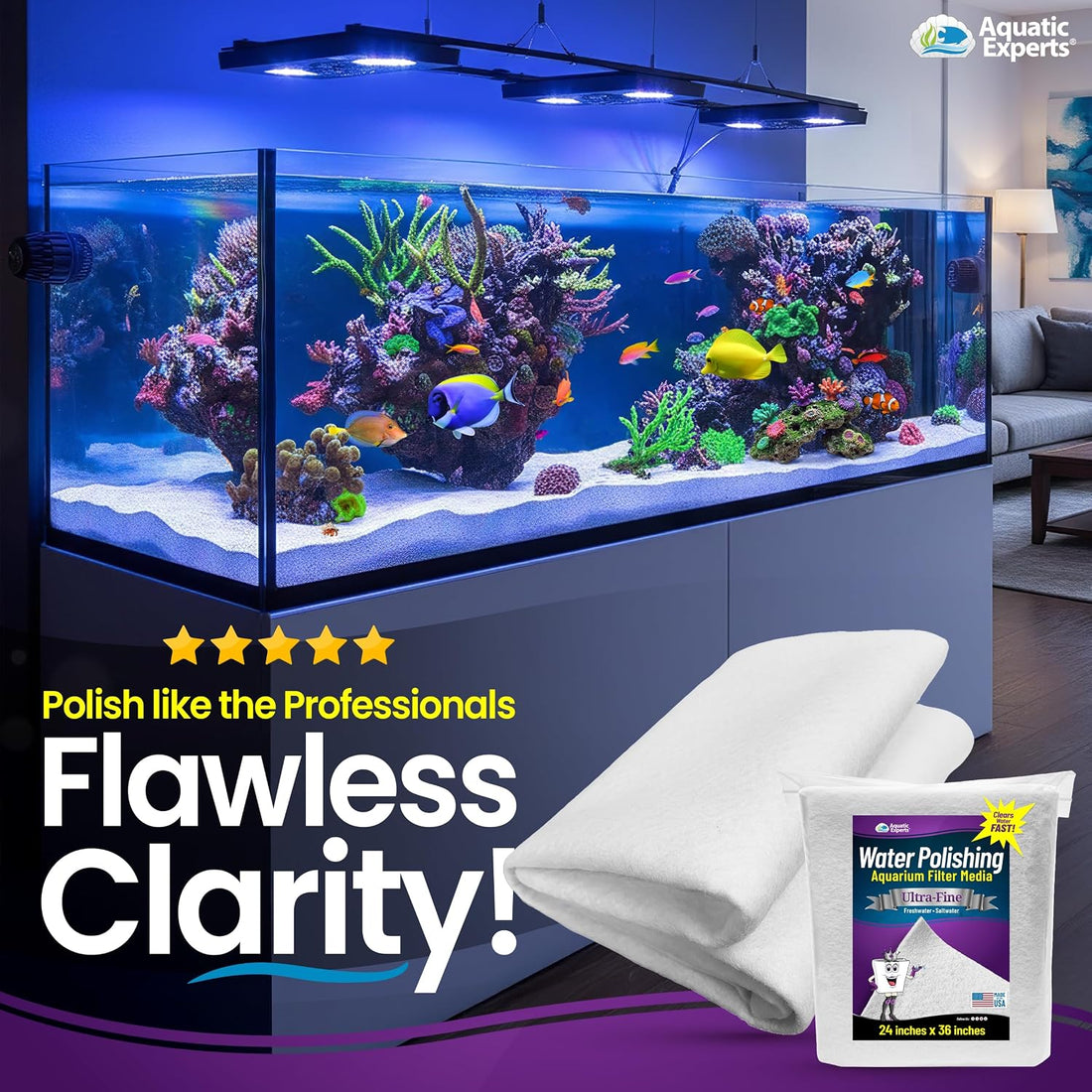 Aquatic Experts Aquarium Polishing Filter Pad