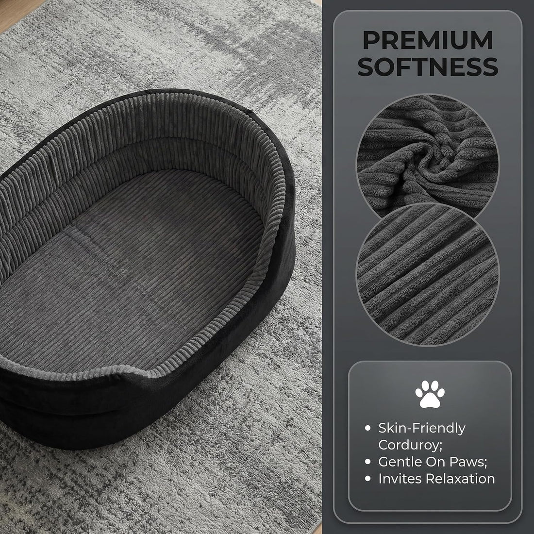 Small Dog Bed Cat Bed 16x20 Inch, Calming Pet Bed for Dogs & Cats