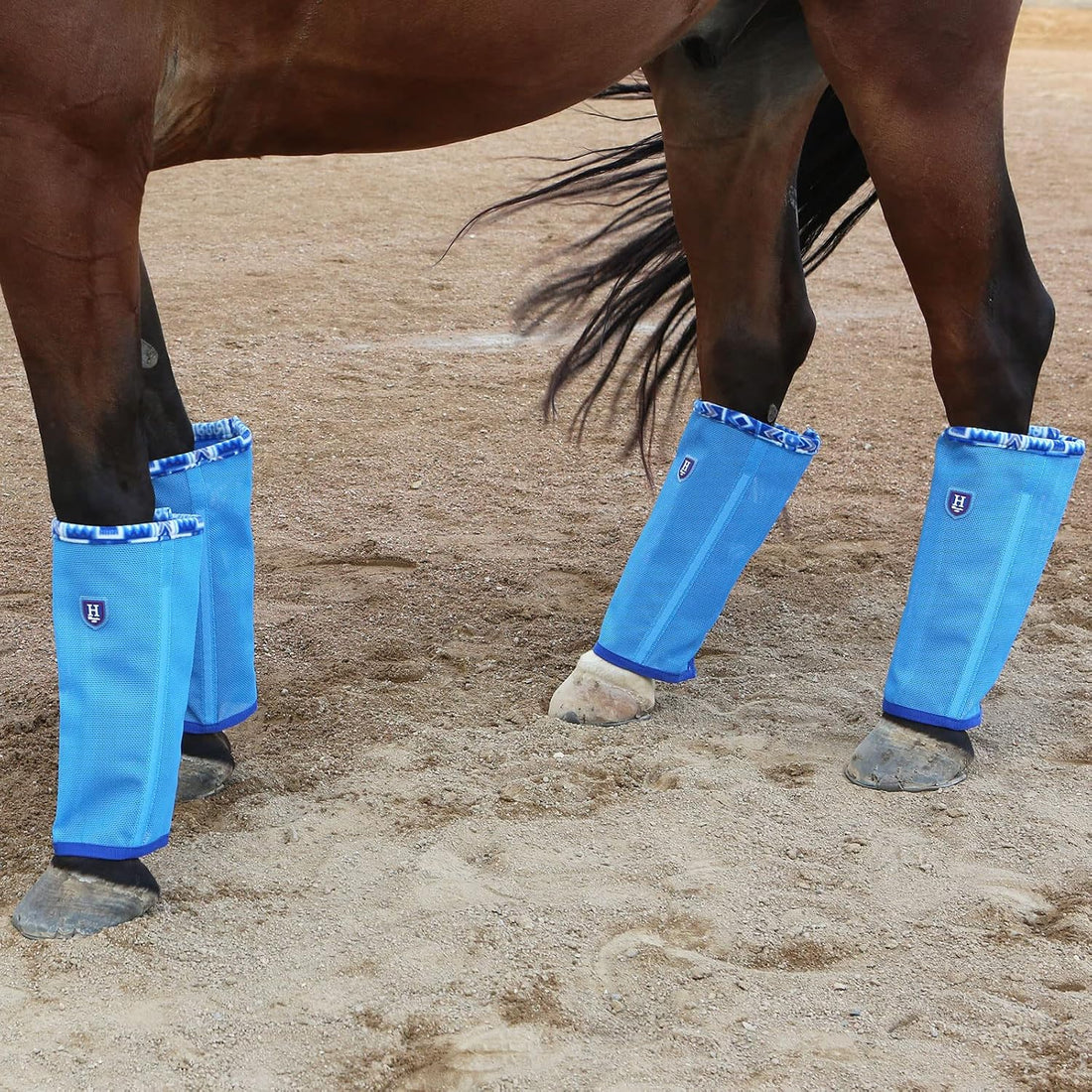Fine Mesh Fly Boots Loose Fitting & Non-Slip Horse Fly Leggings