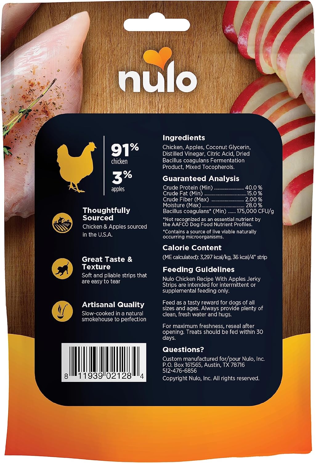 Nulo Premium Jerky Strips Dog Treats
