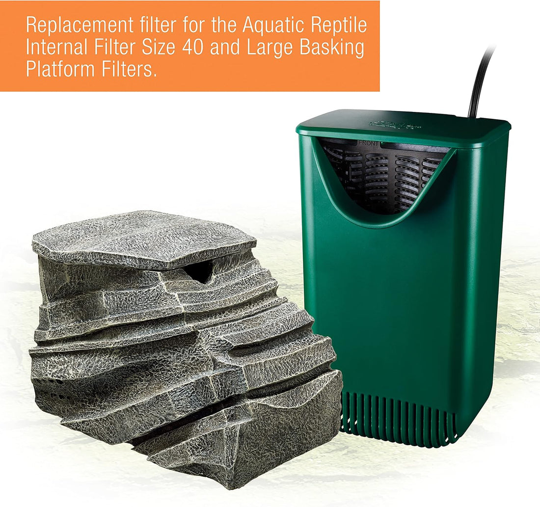 Zilla Reptile Pet Terrarium Water Filter Replacement Cartridge, Large
