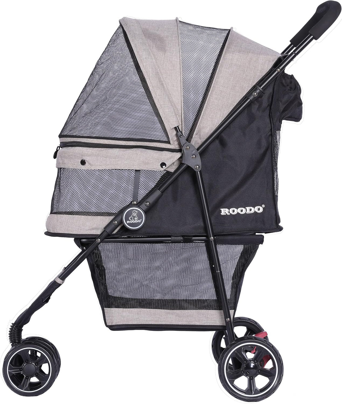 ROODO 3 Wheel Dog Pet Cat Stroller Best Lightweight Foldable Compact