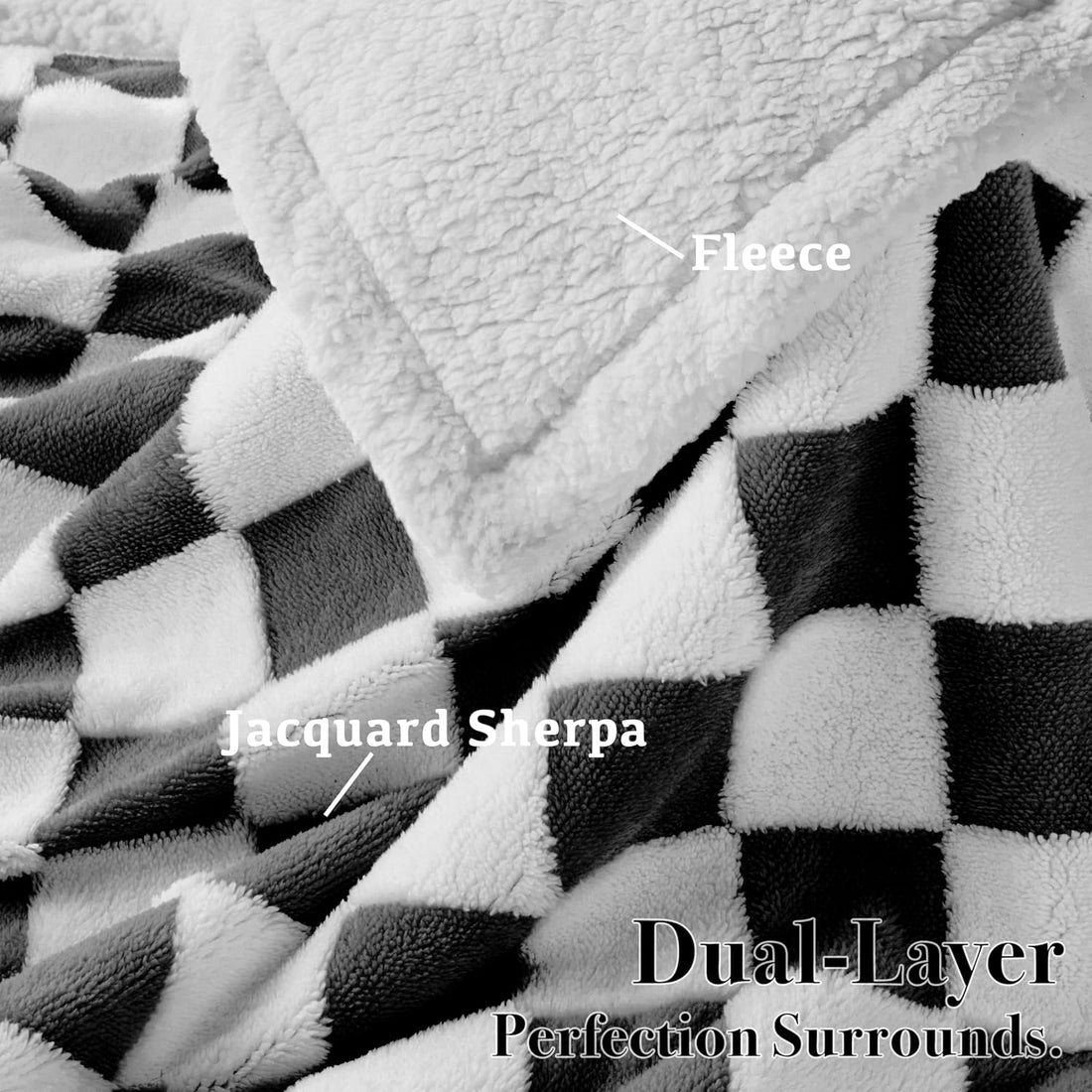 Ohocut Checkered Dog Blanket