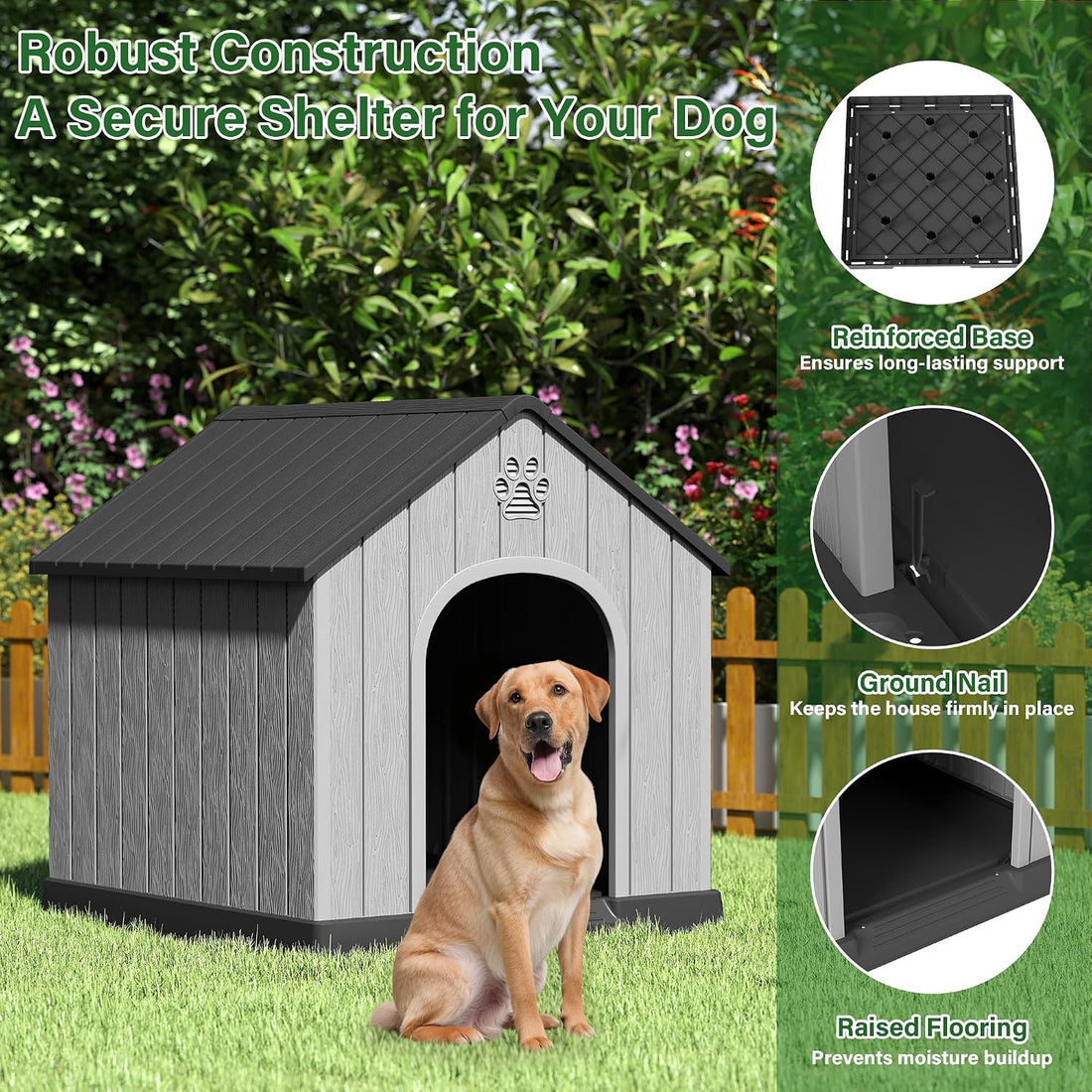 Bifanuo Large Dog House for Outdoor & Indoor