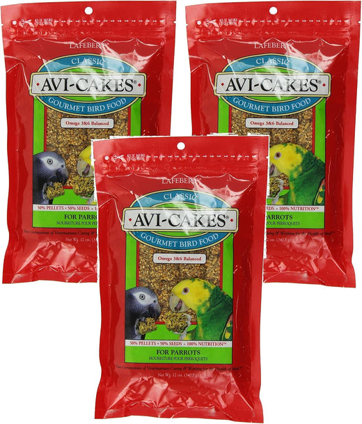 (3 Pack) Lafeber'S Classic Avi-Cakes For Parrots
