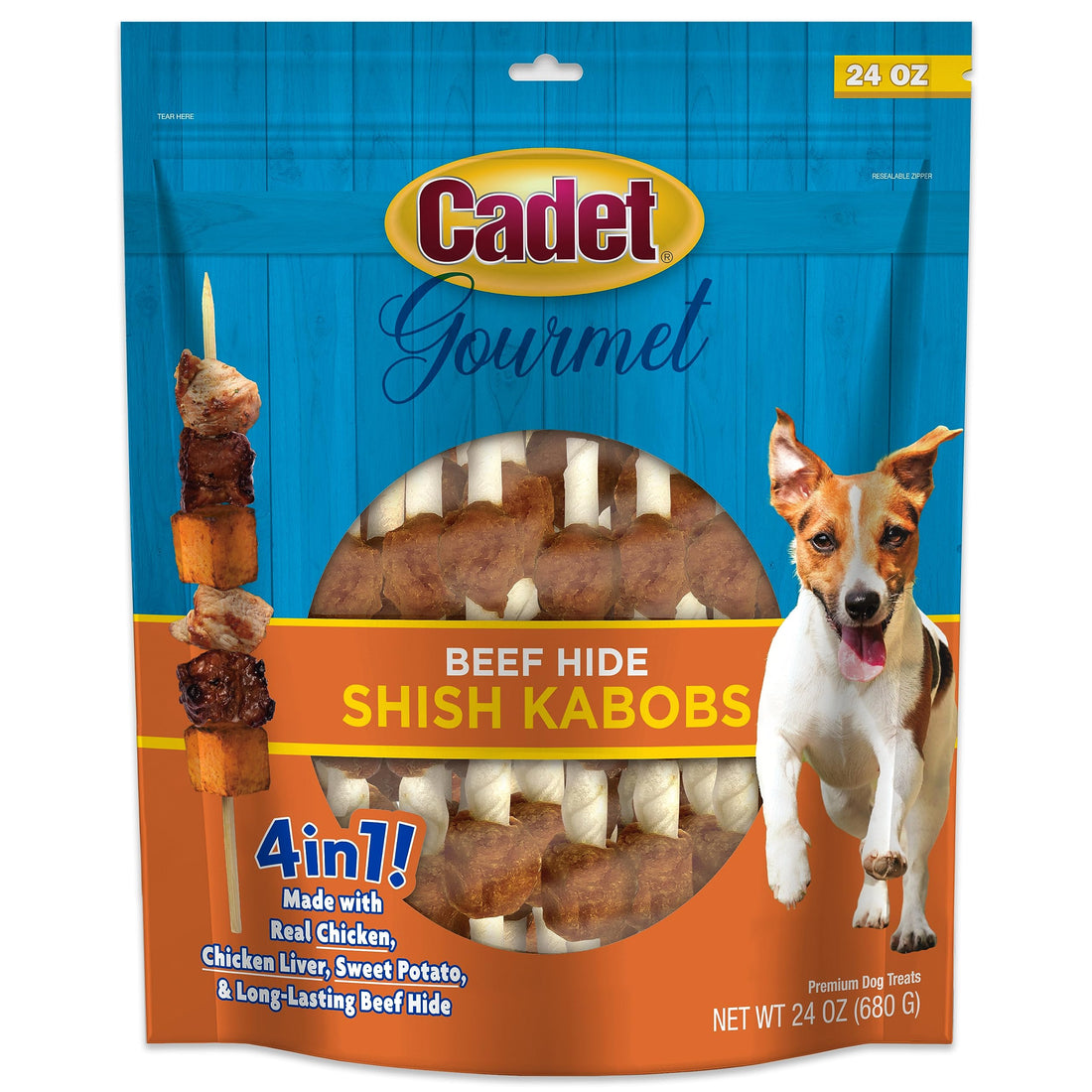 Cadet Gourmet Shish Kabob Dog Chews for Small Dogs