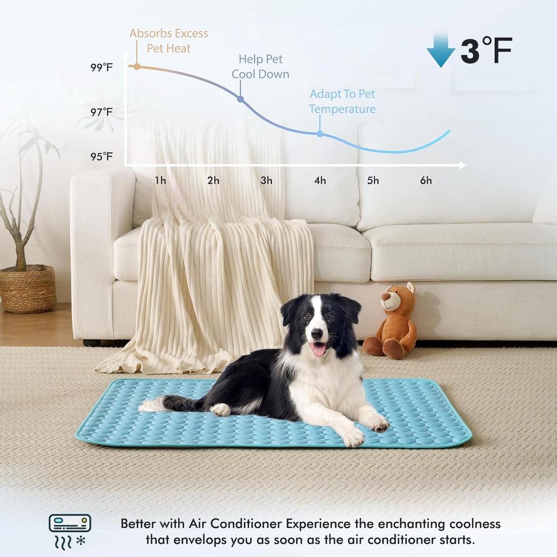 MICROCOSMOS Summer Cooling Mat & Sleeping Pad- Water Absorption Top