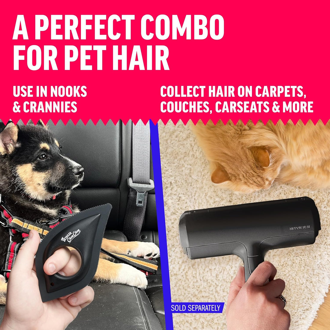ChomChom Roller Detailer- Scraper for Pet Hair Remover and Lint