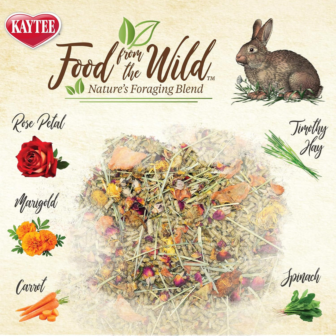 Kaytee Food from The Wild Rabbit Food, 4 Pounds