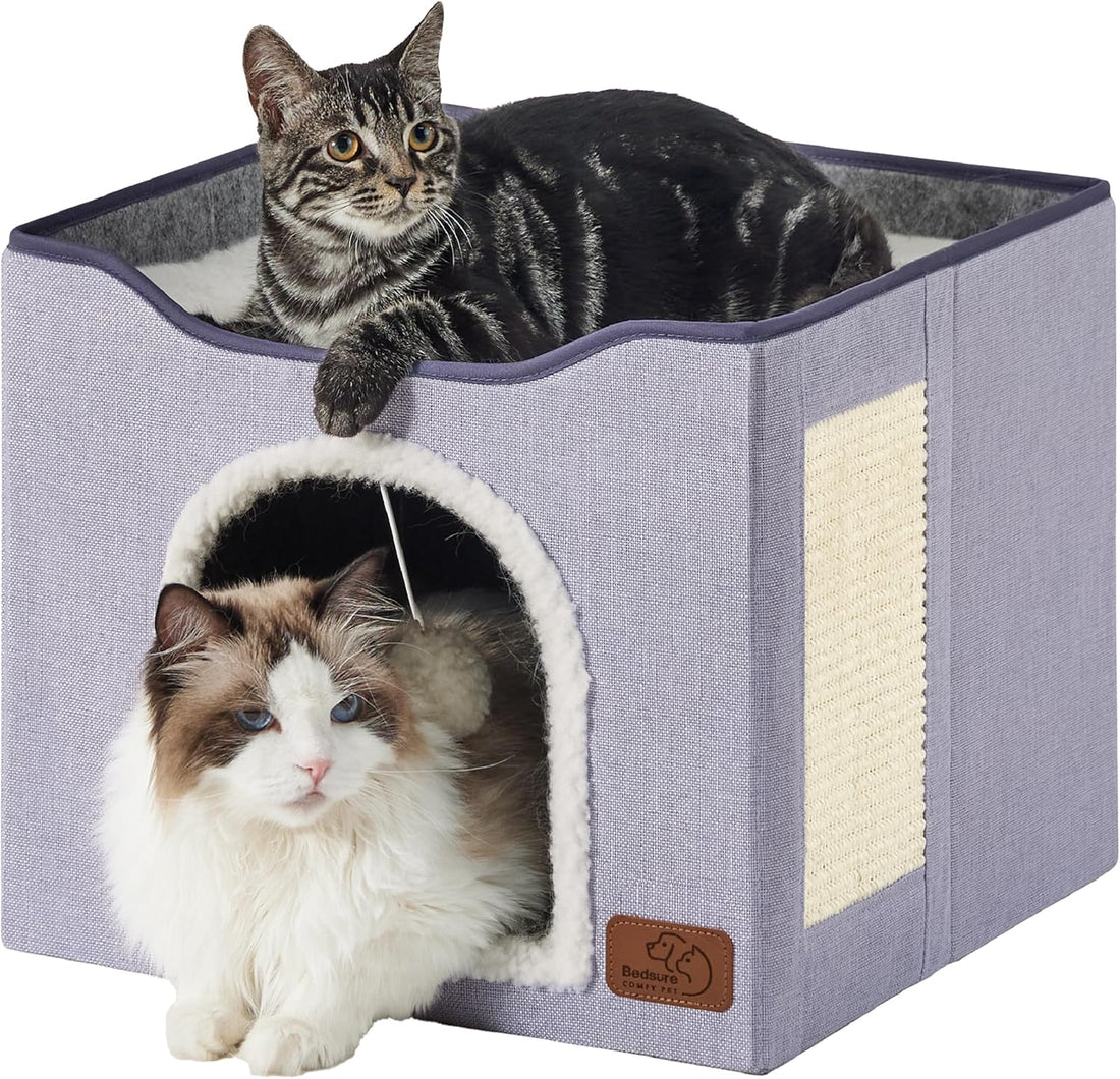 Bedsure 3-Level Cat Tree for Indoor Cats with Scratching Post