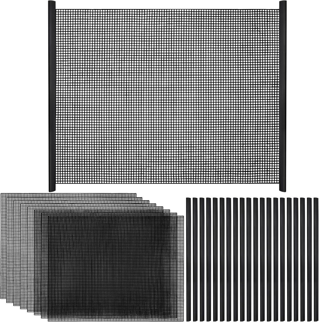 8Pcs Plastic Mesh Canvas Sheets Embroidery Aquarium Fish Tank Divider