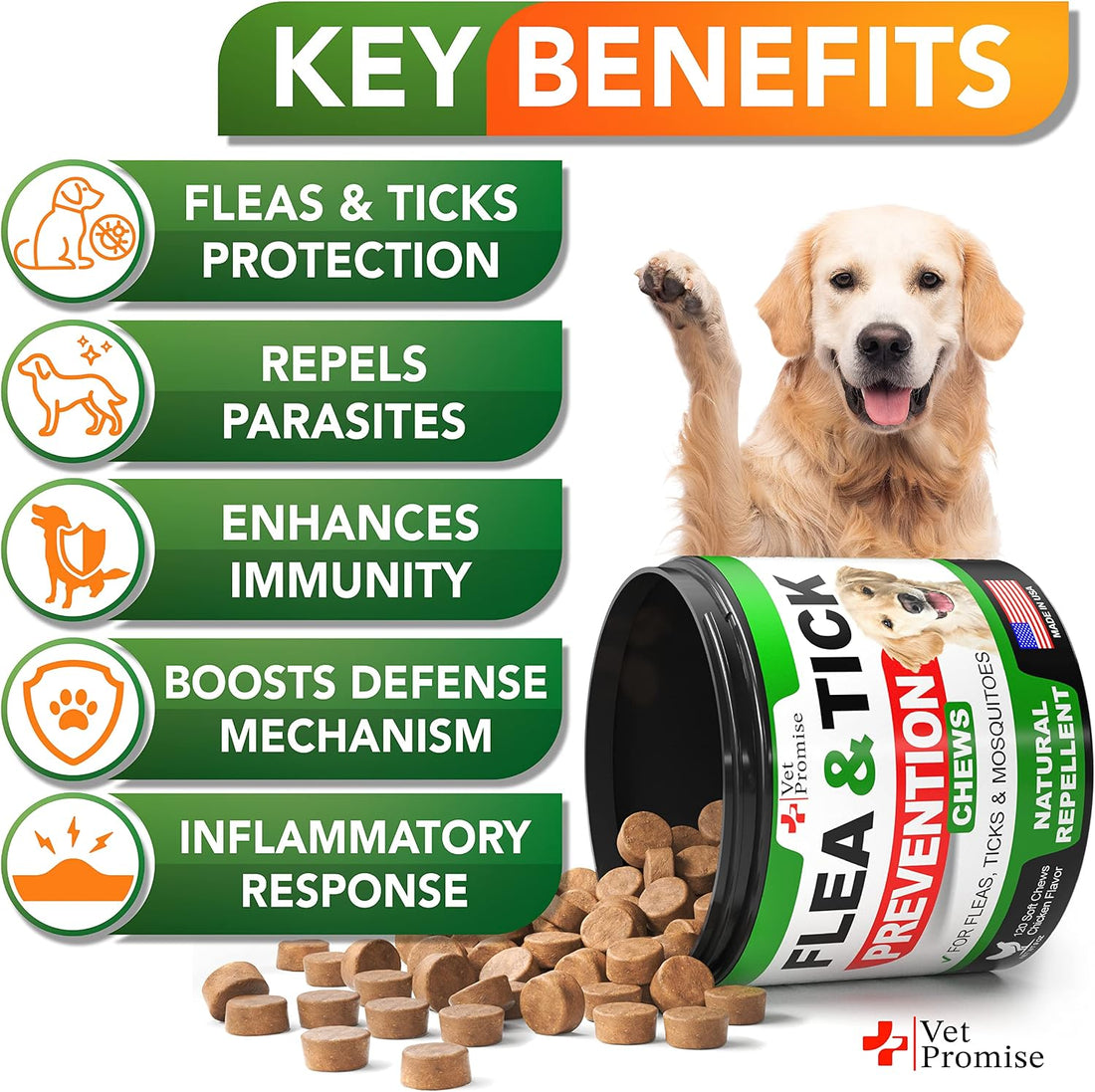 Flea and Tick Prevention for Dogs Chews