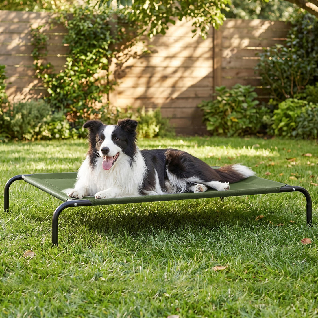 Love's cabin Elevated Cooling Dog Bed for Large Dogs