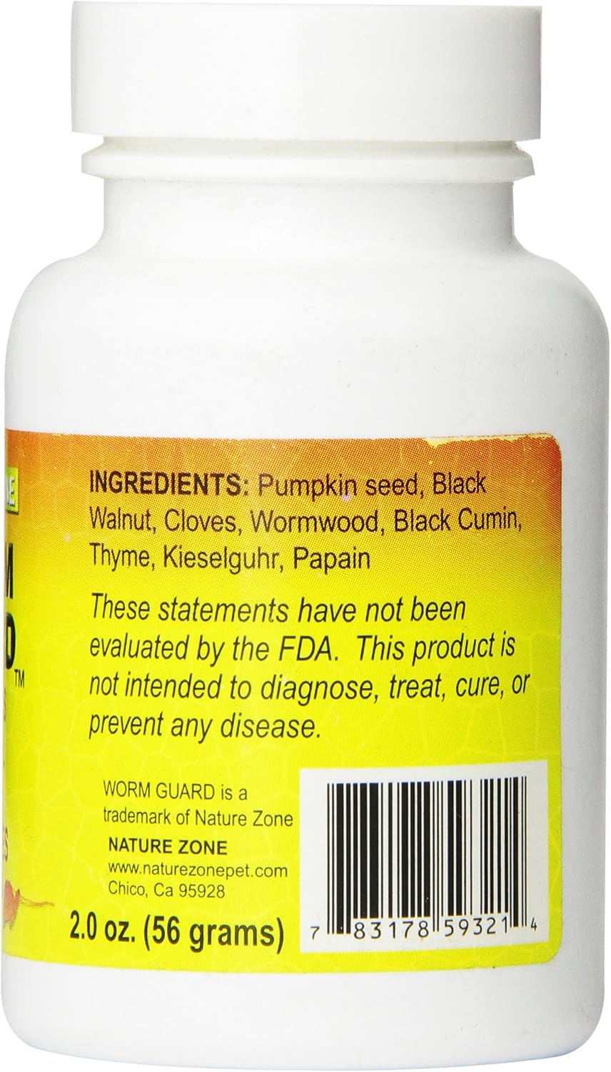 Nature Zone SNZ59321 Reptile Worm Guard Powder, 2-Ounce