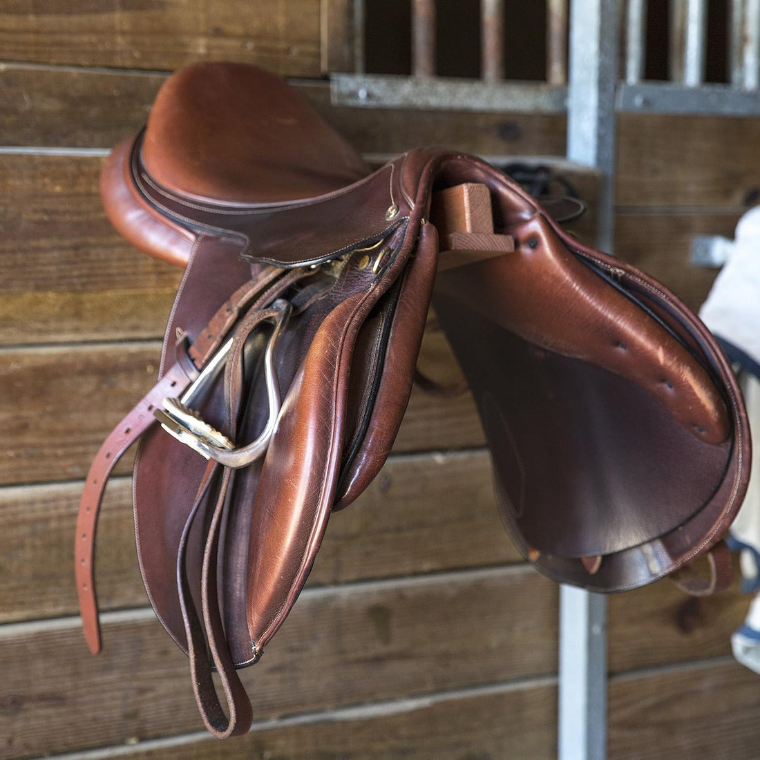 Intrepid International Portable Wooden Saddle Rack Wall Mount