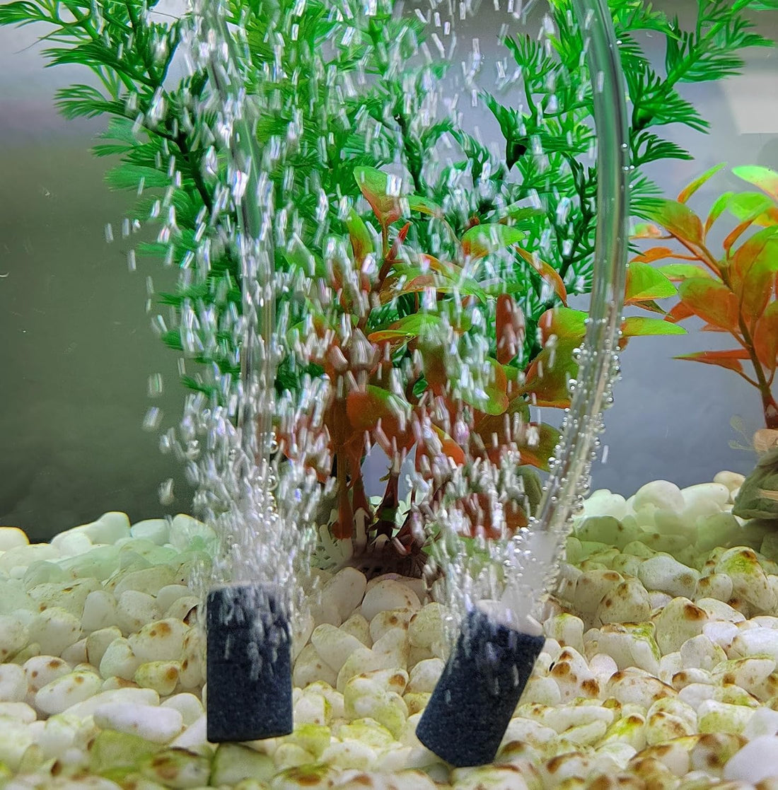 AQUANEAT Aquarium Air Stones 1 inch 12 Pack, Bubble Stone