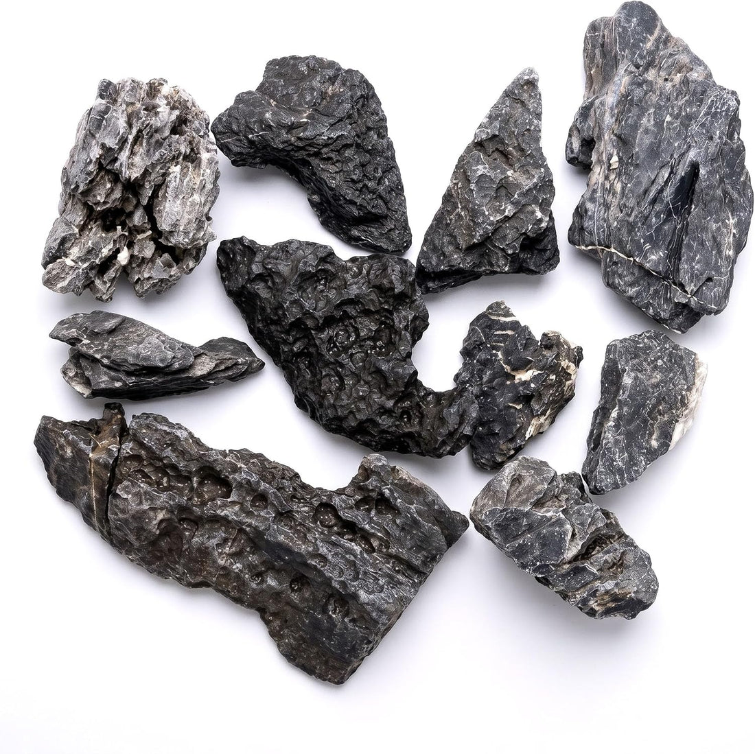 Seiryu Stone Aquascaping Rocks, 1 lb (2-4"), Aquarium Stone Set