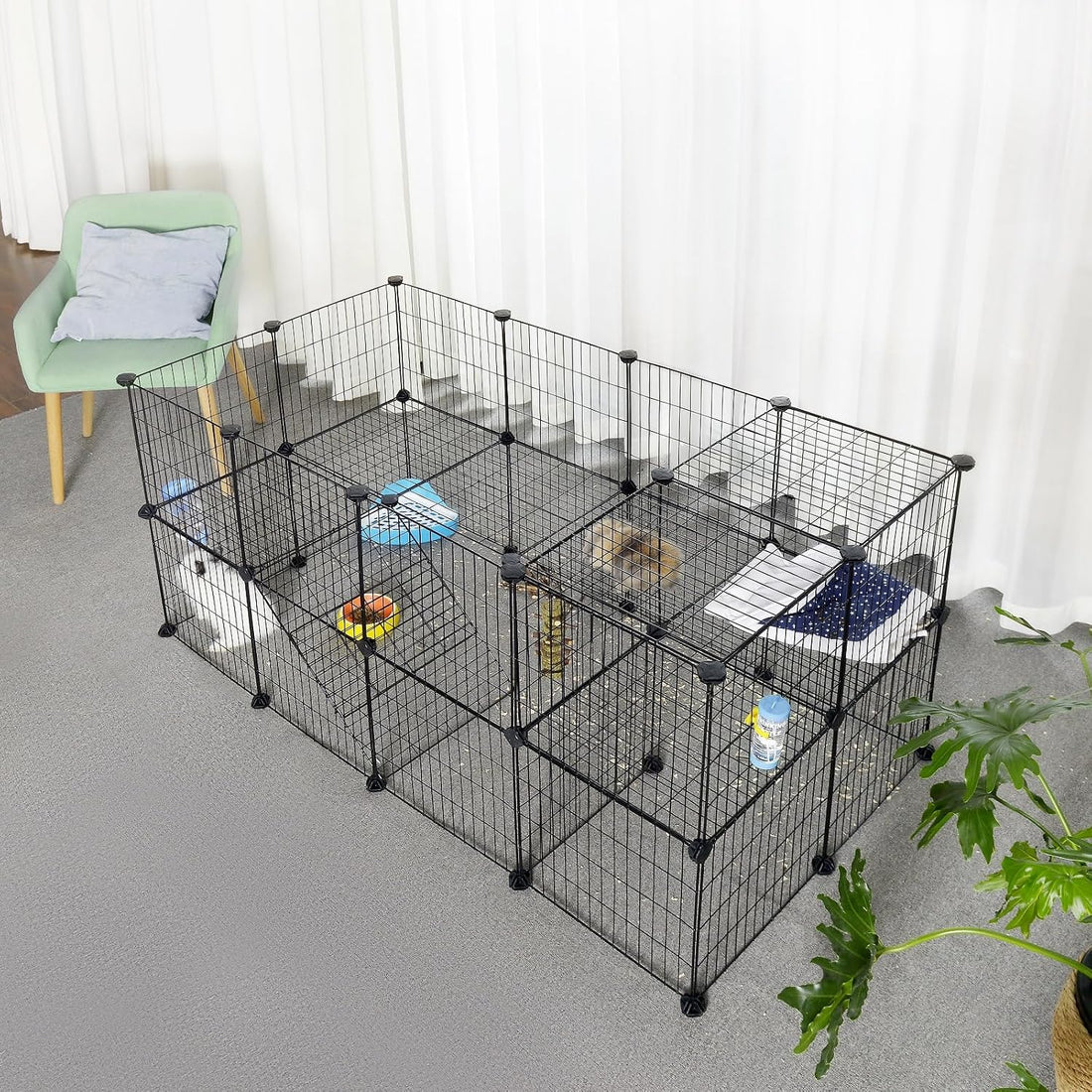 SONGMICS Pet Playpen, Small Animal Playpen