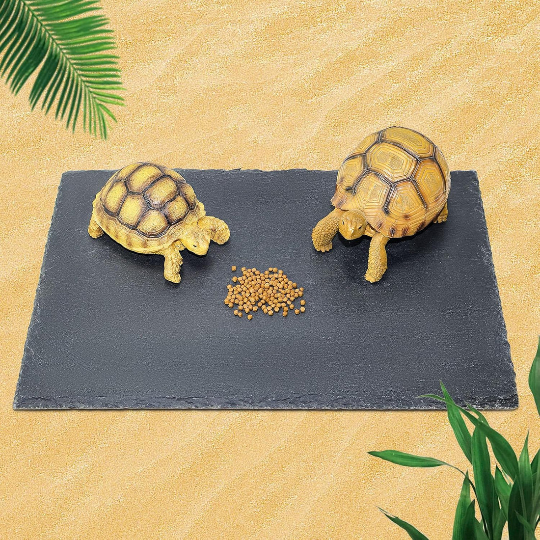 Rock Basking Platform with Bowl & Mat for Reptiles Small
