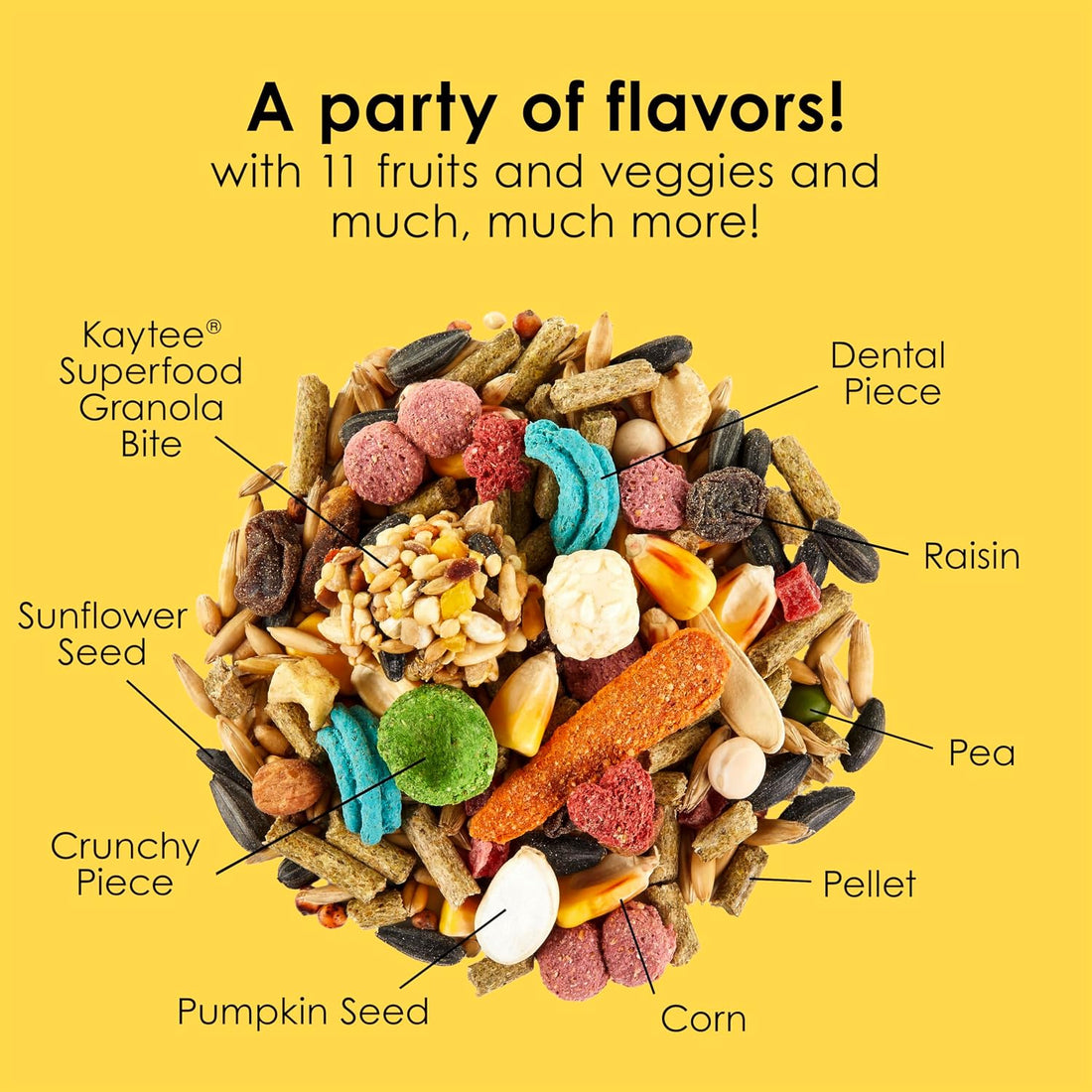 Kaytee Fiesta Hamster & Gerbil Food, Nutritious and Fun Blend