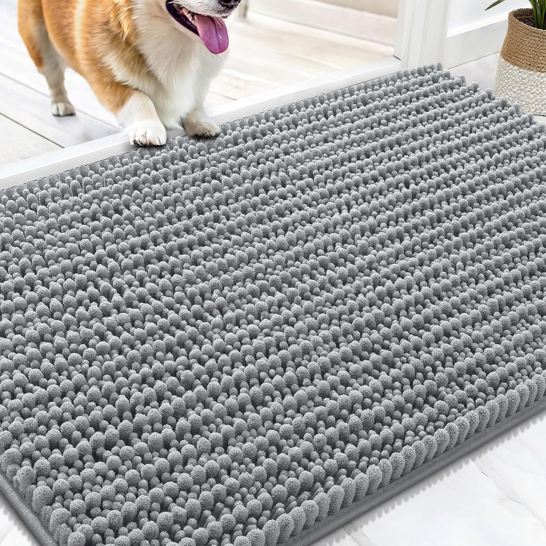OLANLY Dog Door Mat for Muddy Paws 30x20