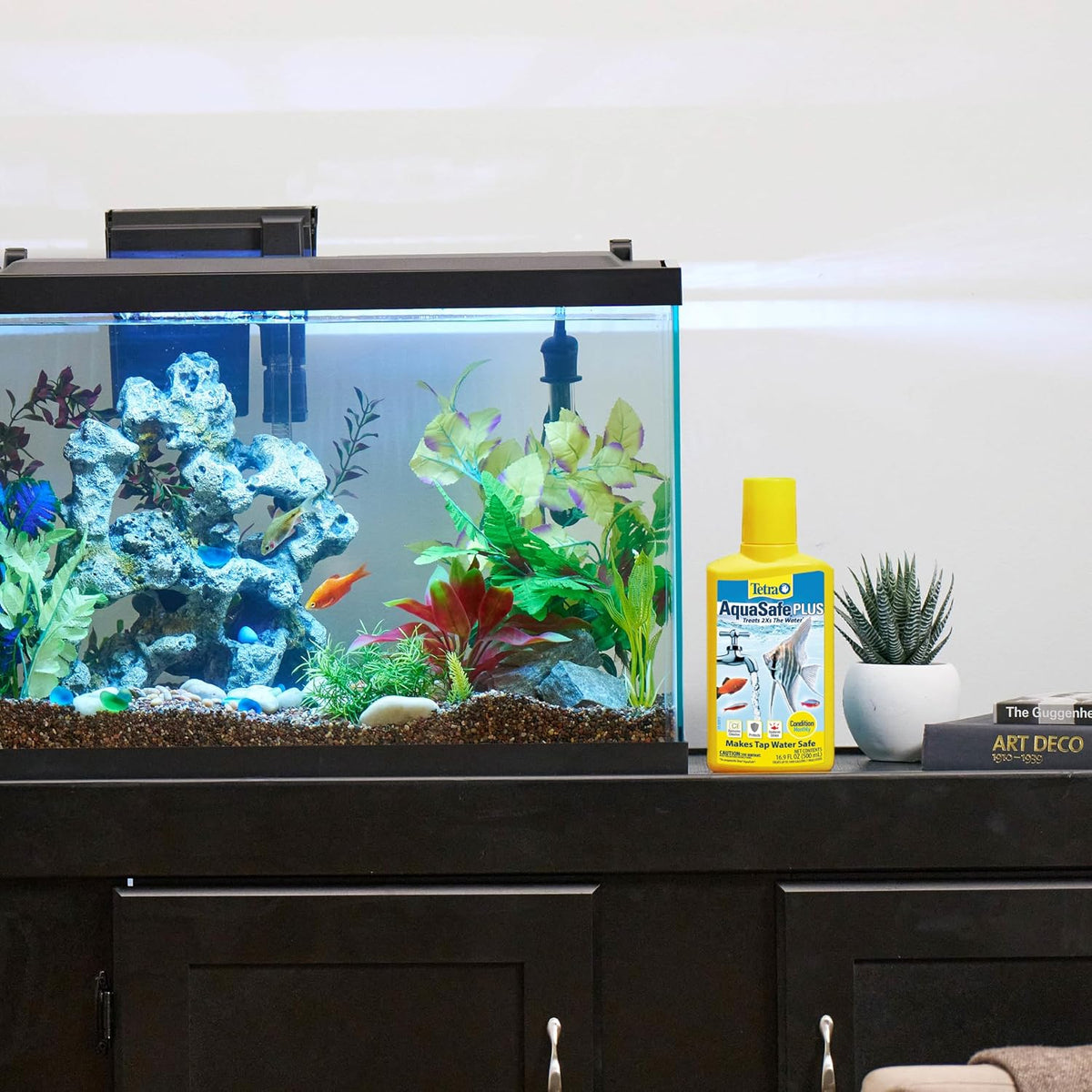Tetra AquaSafe Plus Water Conditioner & Dechlorinator For Aquarium
