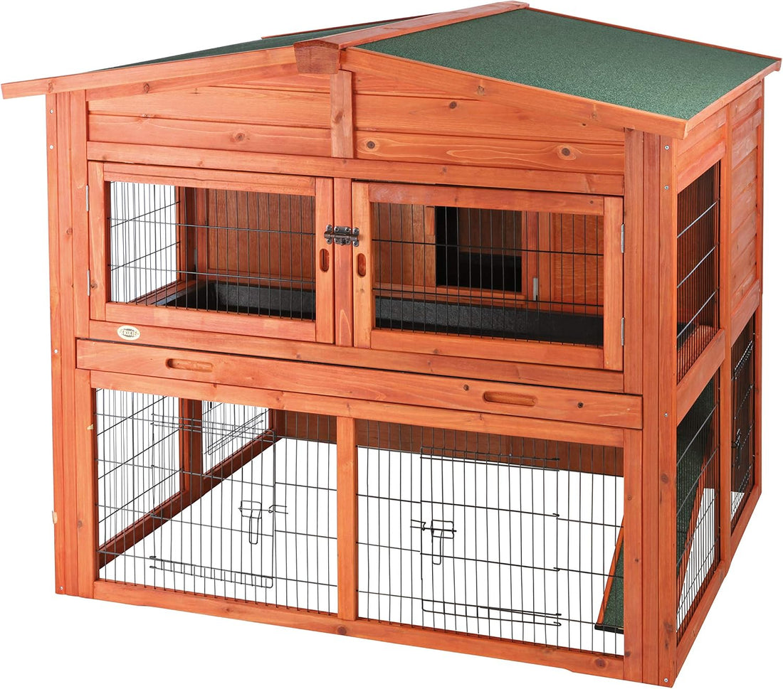 TRIXIE natura Outdoor Rabbit Hutch with Run