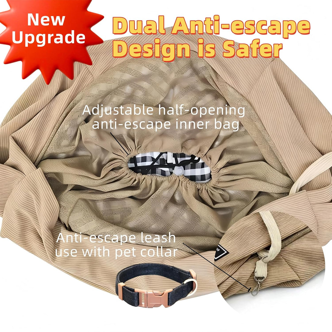 Portable Soft Sling Pet Carrier Bag for Small Dog &Cat