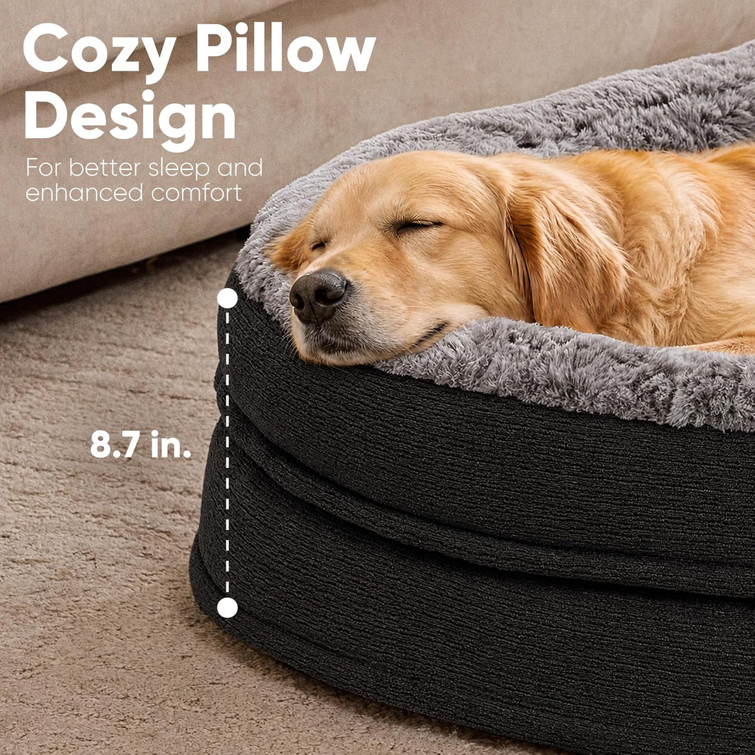 FUKUMARU X-Large Thickened Dog Couch Bed, Orthopedic