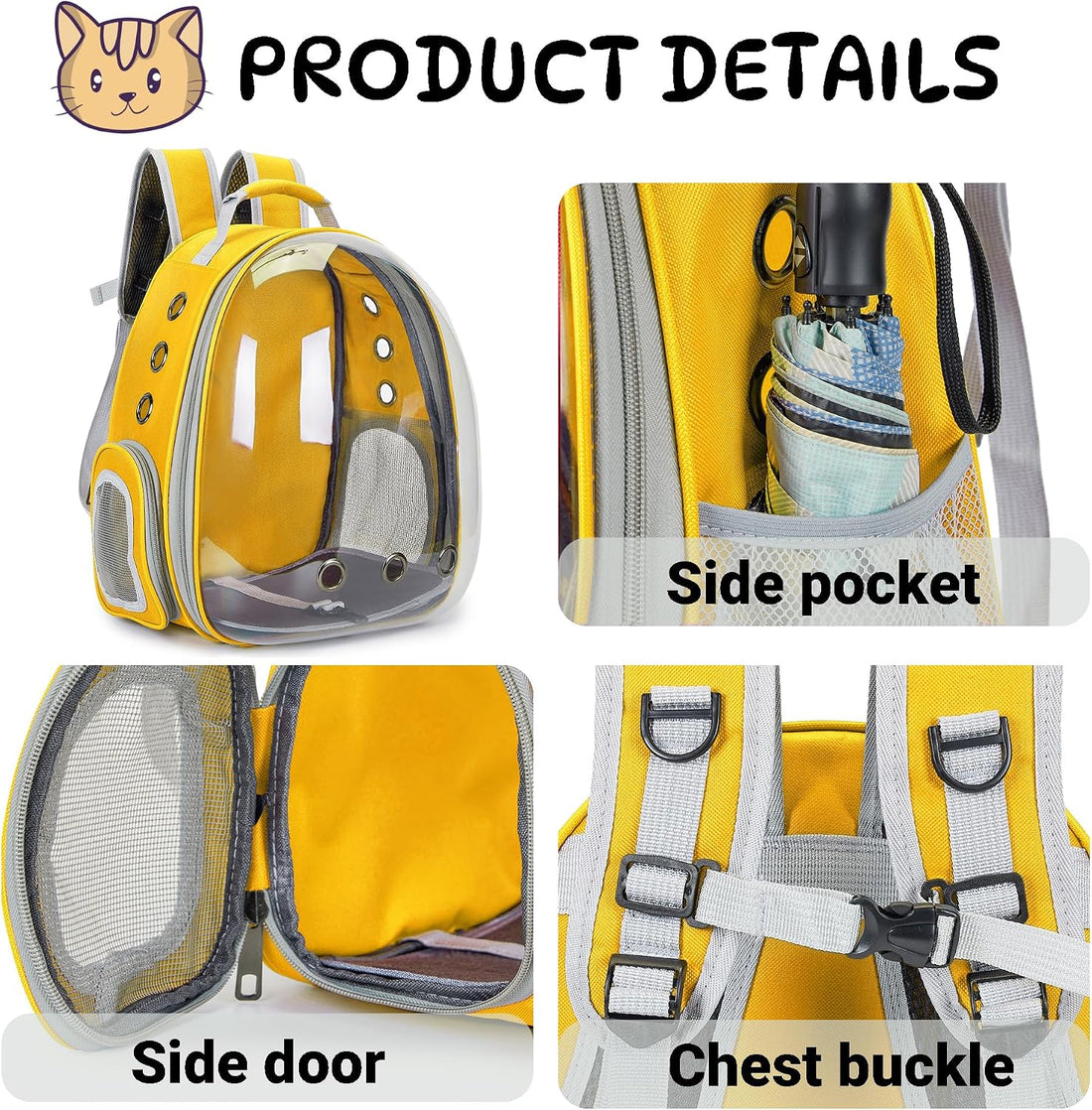 Cat Bubble Backpack Carrier for Small Medium Dogs Cats Carrying Bag