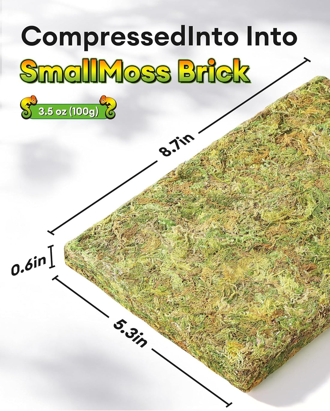 Sphagnum Moss for Reptiles & Plants, 3.5 OZ Terrarium Moss Bedding