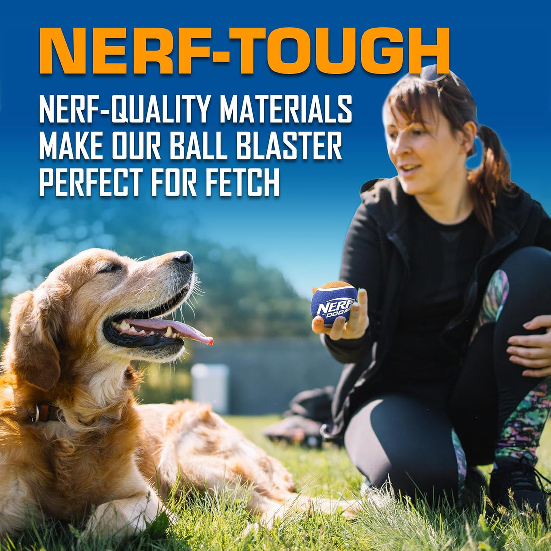 Nerf Dog Tennis Ball Blaster Dog Toy Gift Set
