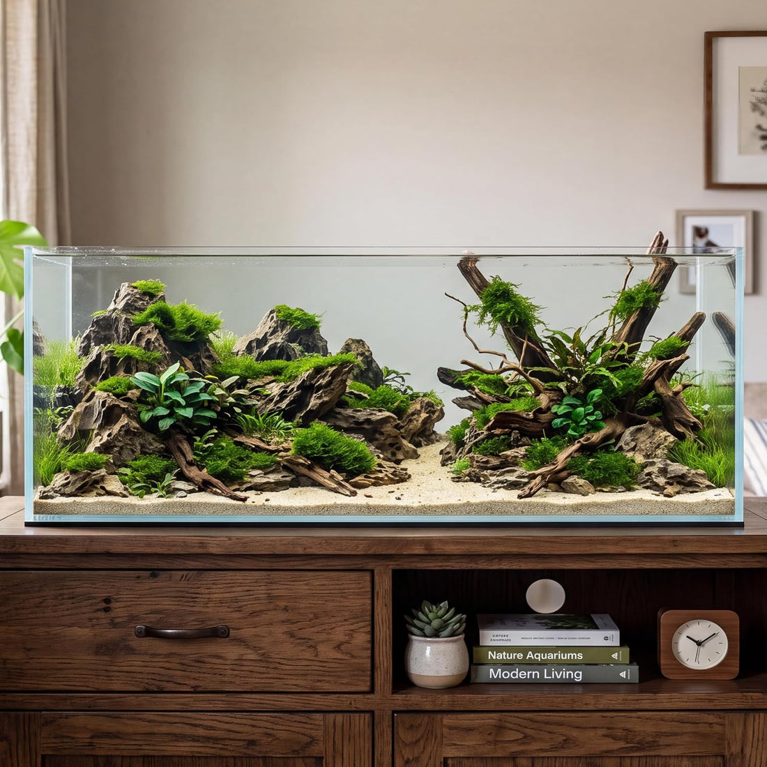 6.6 Gallon Rimless Low‑Profile Aquarium