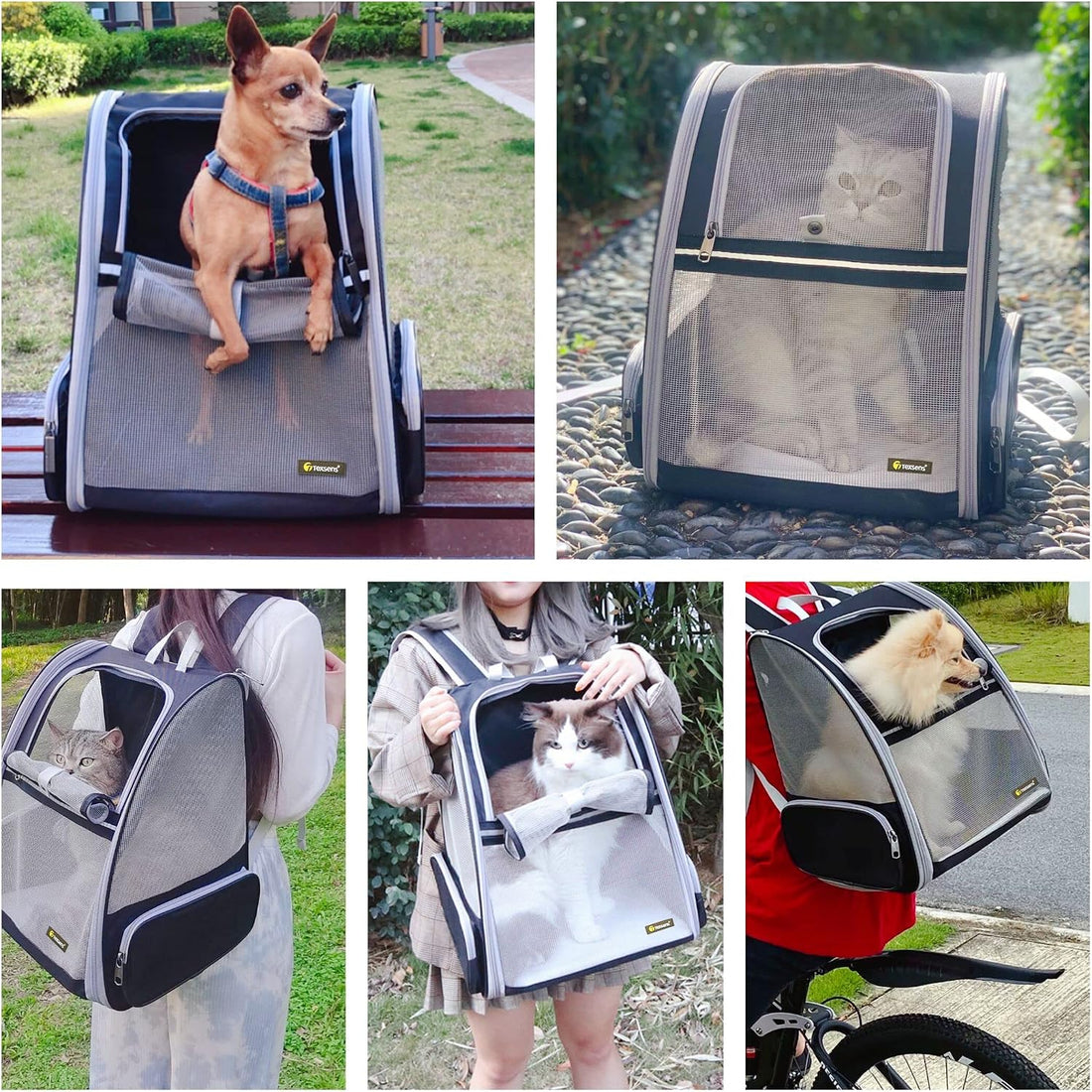 Texsens Innovative Traveler Bubble Backpack Pet Carriers for Cats
