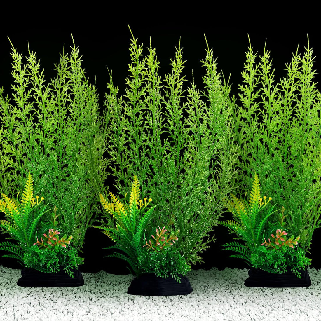 QUOZUO Fish Tank Accessories Large Plants, Green Fish Tank Decorations