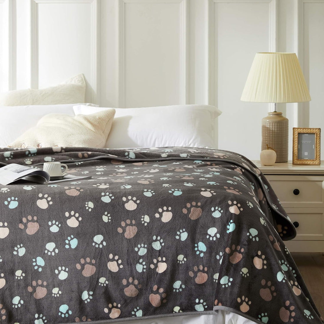 Allisandro 350 GSM Super Soft and Premium Fuzzy Flannel Fleece Pet