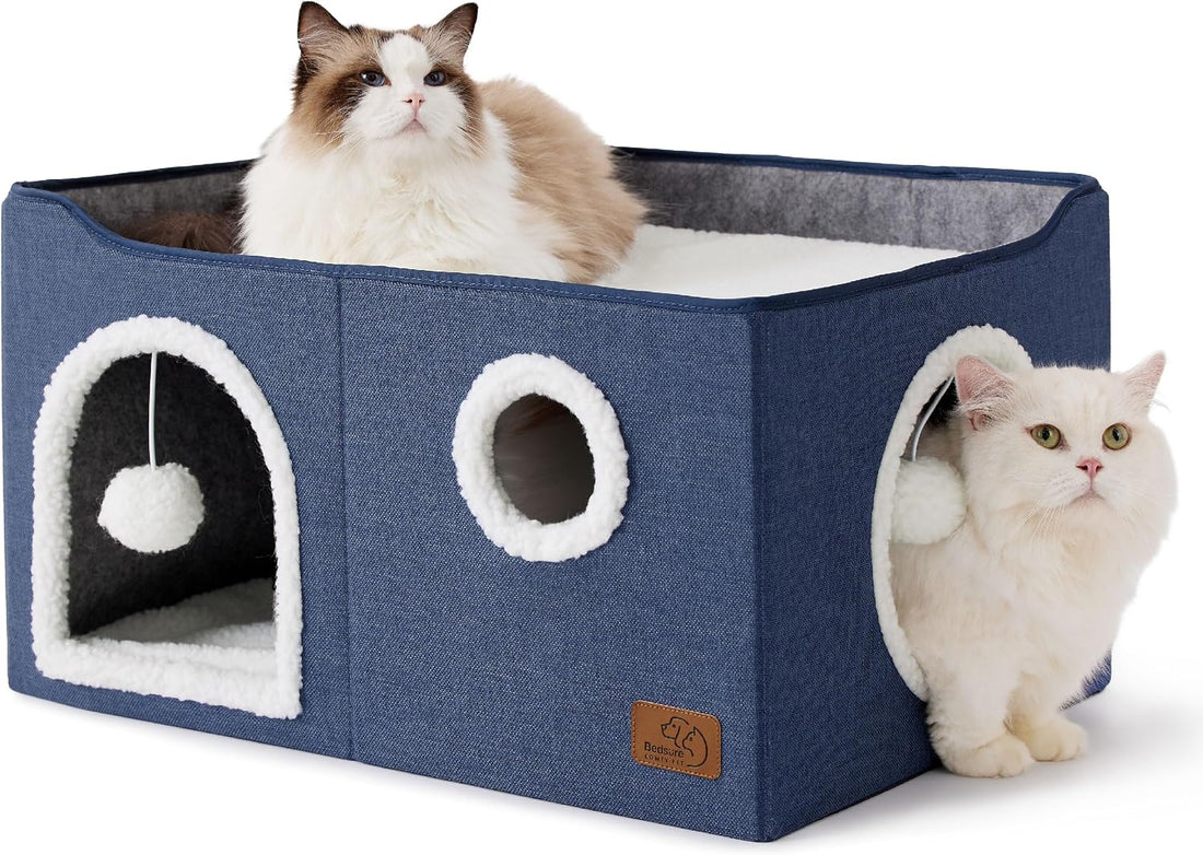 Bedsure 3-Level Cat Tree for Indoor Cats with Scratching Post