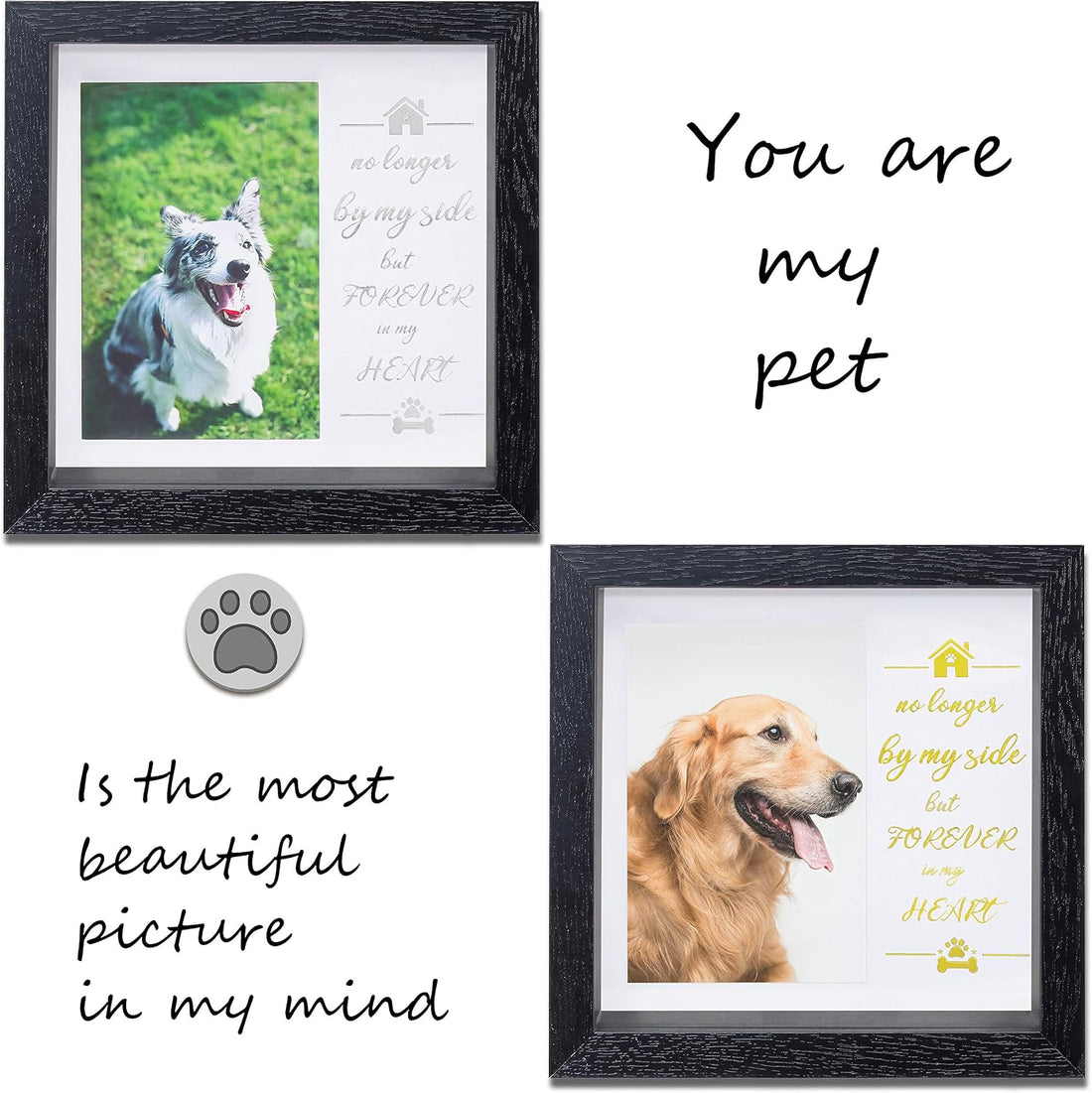 KCRasan Pet Picture Frame Memorial - Dog Memorial Sentiment Frame