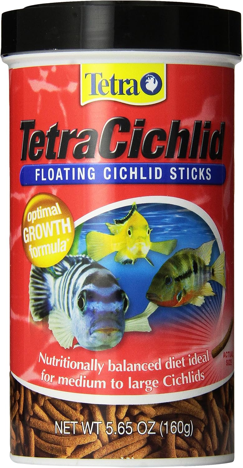 Tetra Cichlid Floating Cichlid Pellets Fish Food, 6 oz