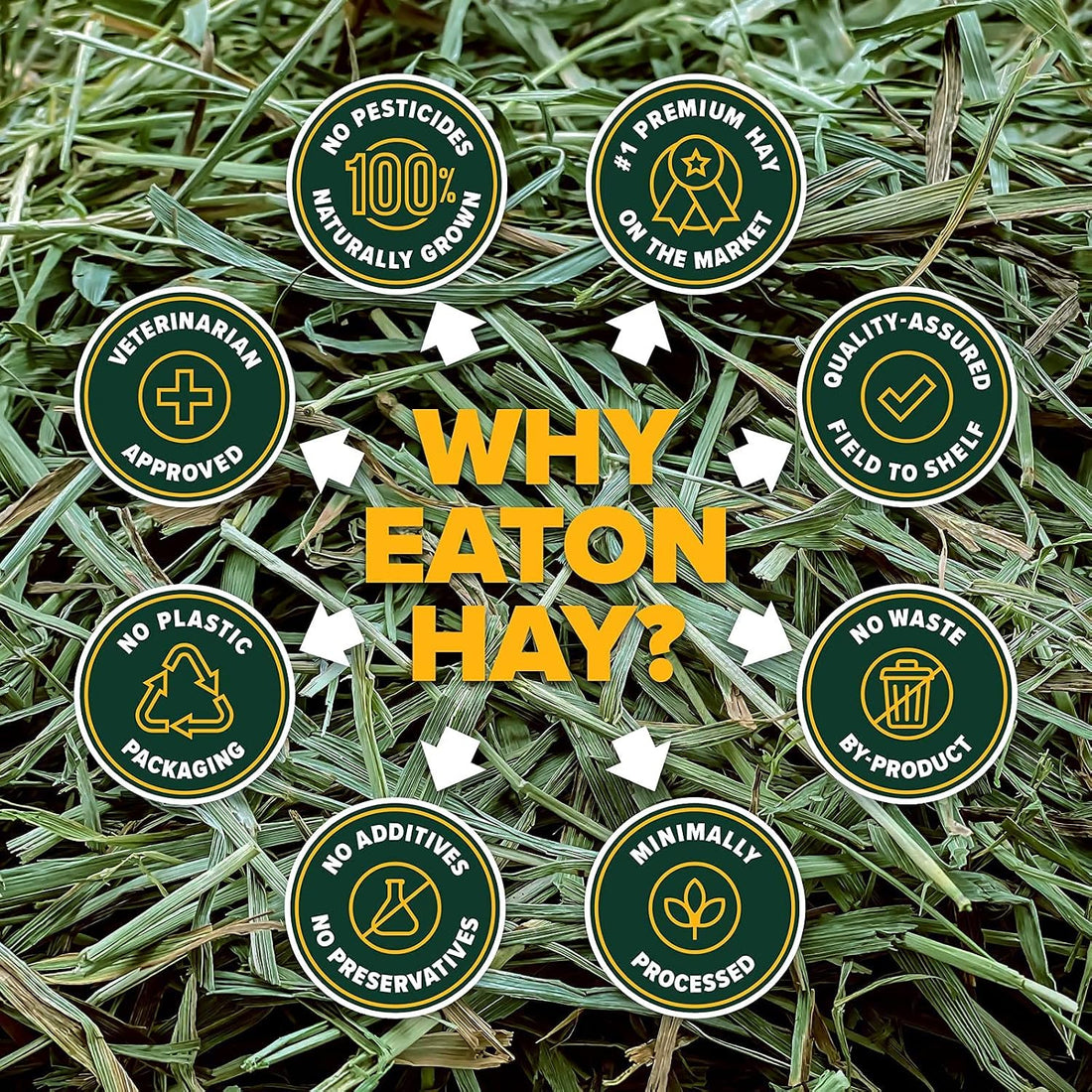 Eaton Pet and Pasture Naturally Grown, Premium, 1st Cut Blend