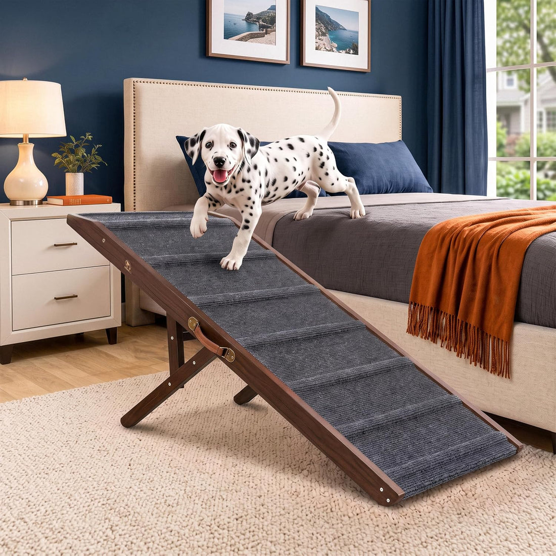 Foldable Dog Ramp for Couch - Portable Dog Ramps for Bed