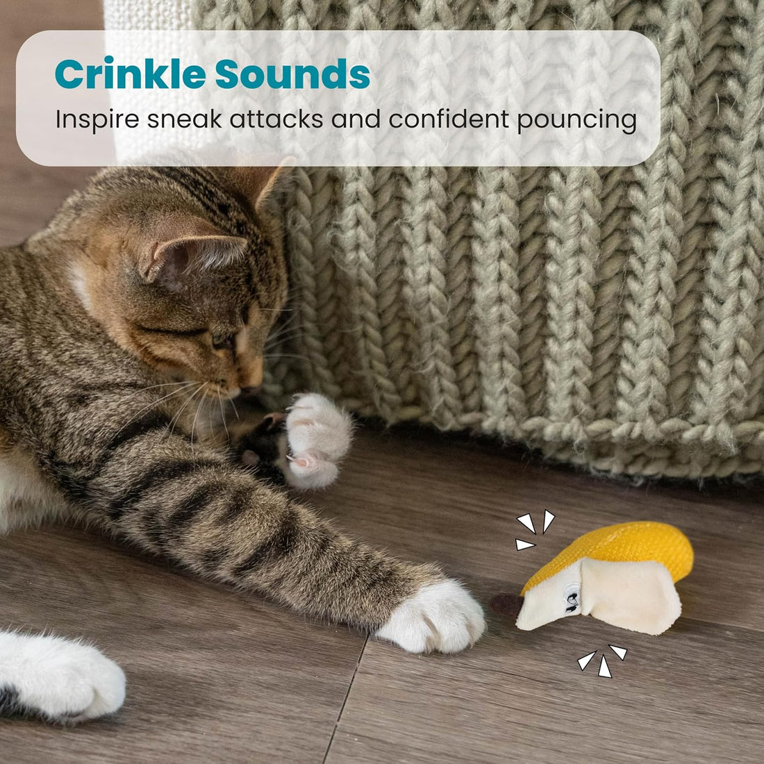 Catstages Dental Banana Cat Toy with Catnip