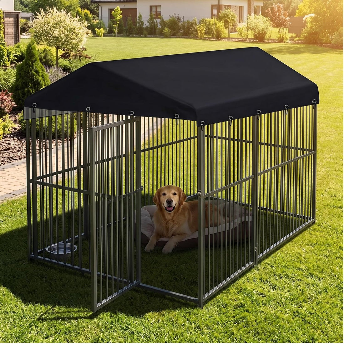 Outdoor Dog Kennel Cover 5'x10'
