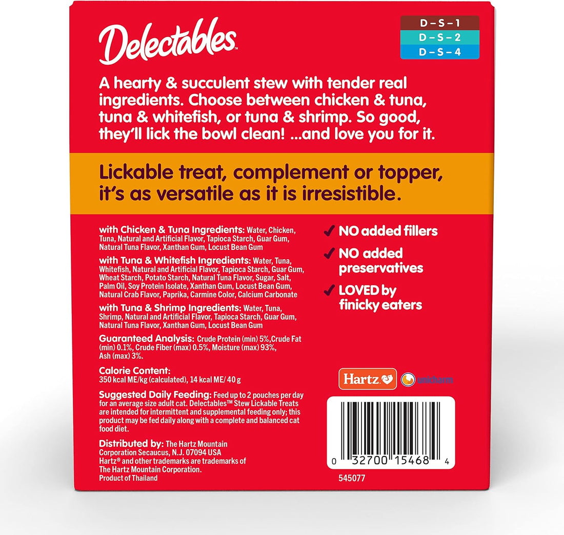 Delectables Lickable Treat Stew Wet Cat Treat & Food Topper